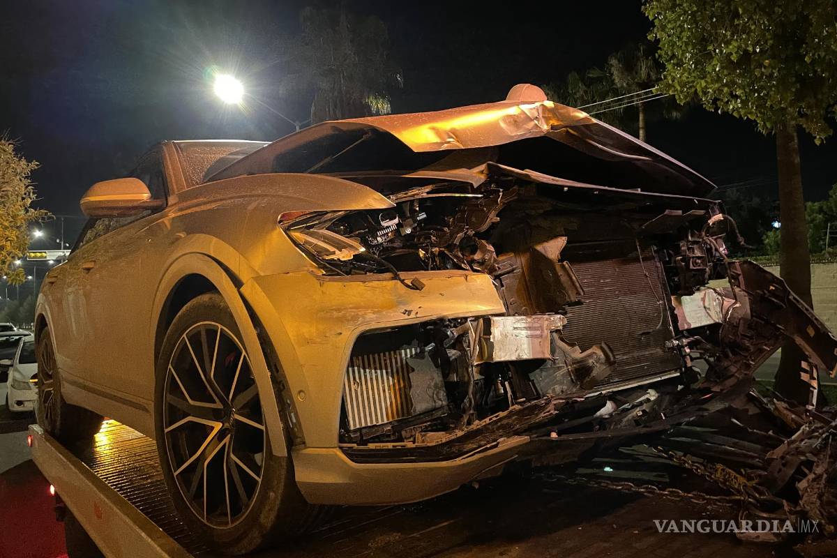 Se pasa alto y provoca accidente al norte de Saltillo; no hubo lesionados