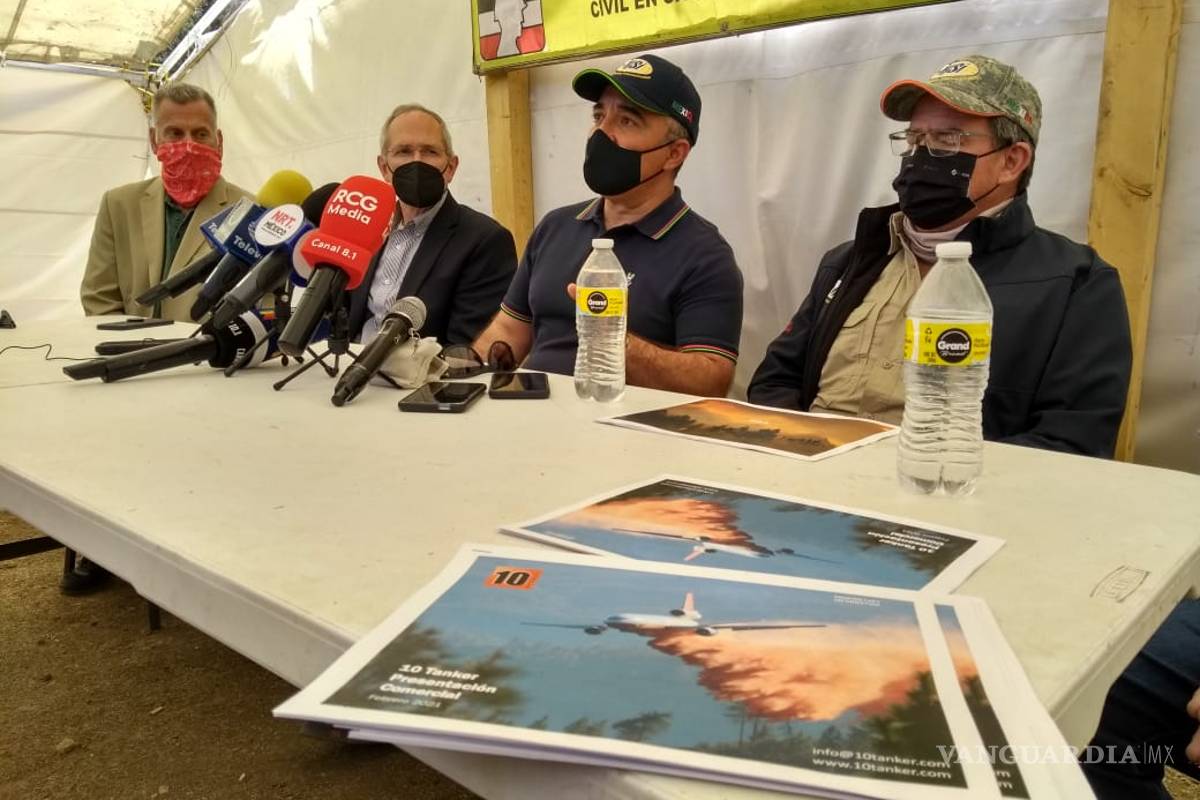 $!Avión súper tanker se sumará a combate de incendio en sierra de Arteaga