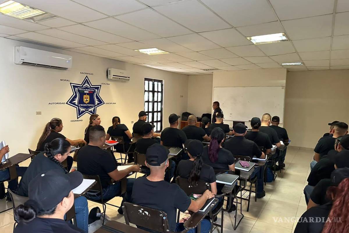 De sesenta que tenía: 23 cadetes pasan filtro, ya se capacitan para ser Policía en Frontera, Coahuila
