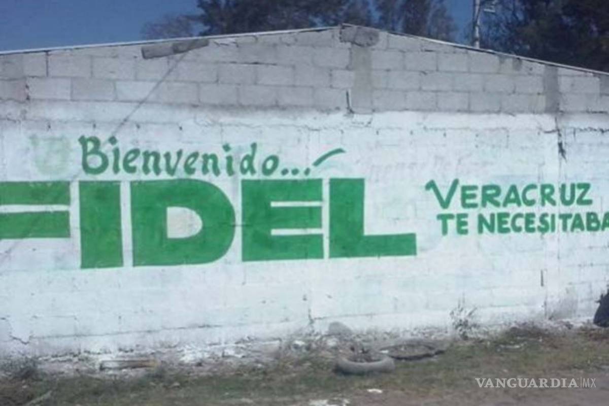 Con pintas en bardas dan bienvenida a Fidel Herrera