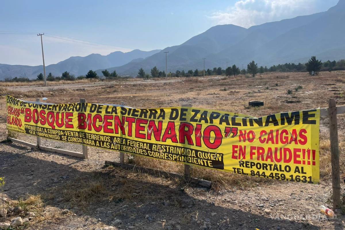Saltillo: reciben amenazas vecinos que evitan fraudes y tala en Sierra de Zapalinamé