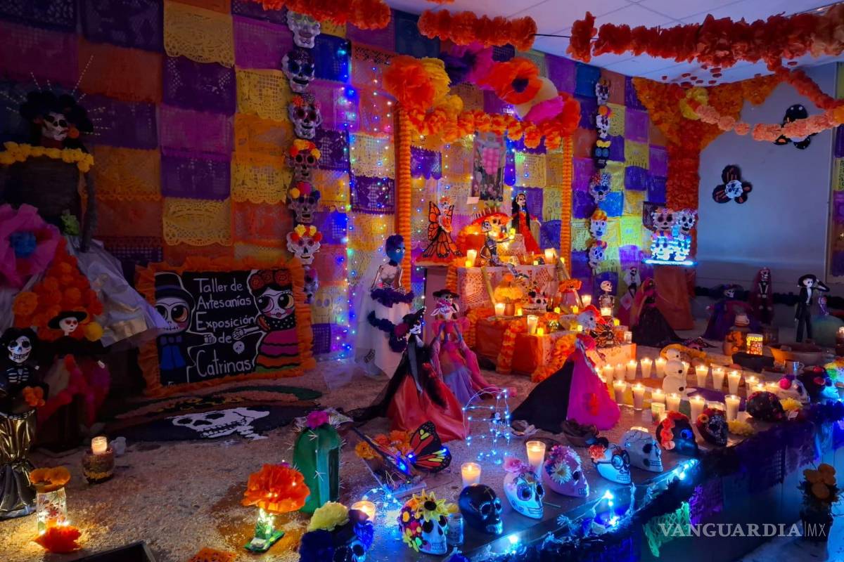 Saltillo: realizan altar de muertos ‘verde’ en el CBTis 97