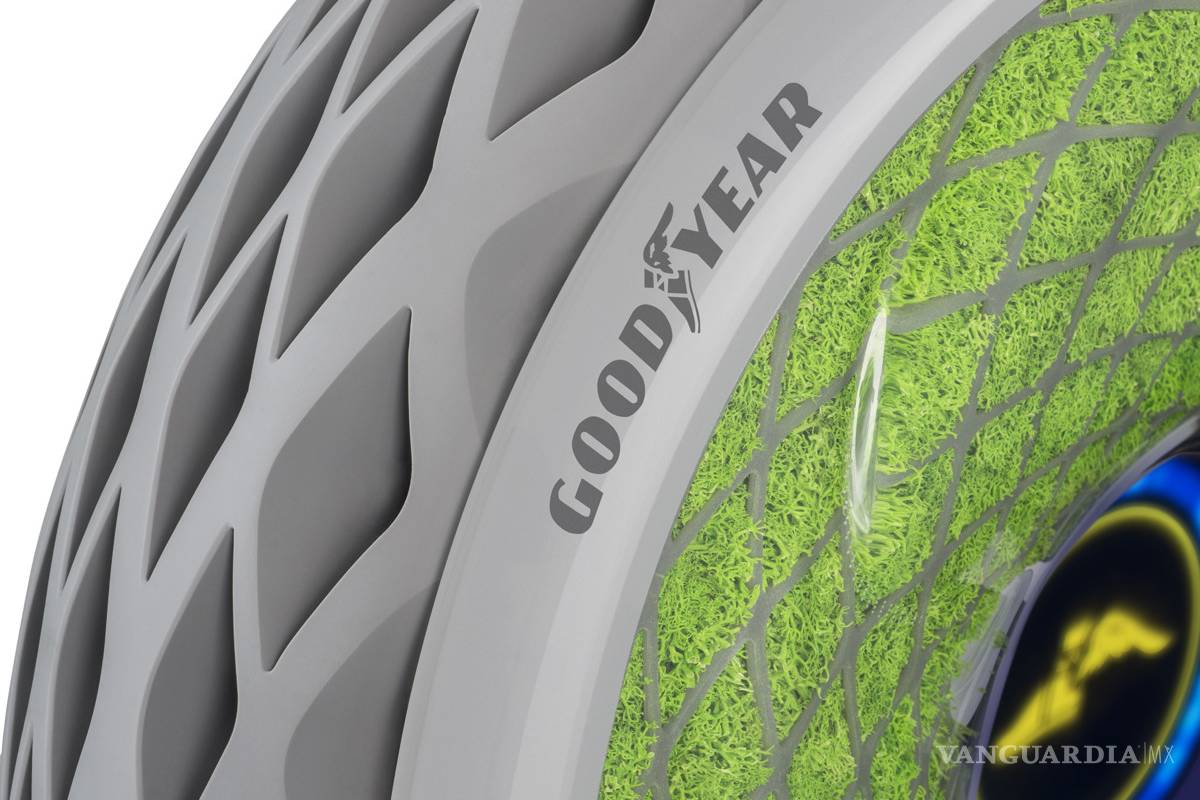 $!Goodyear Oxygene, neumático relleno de musgo para limpiar el aire de las ciudades