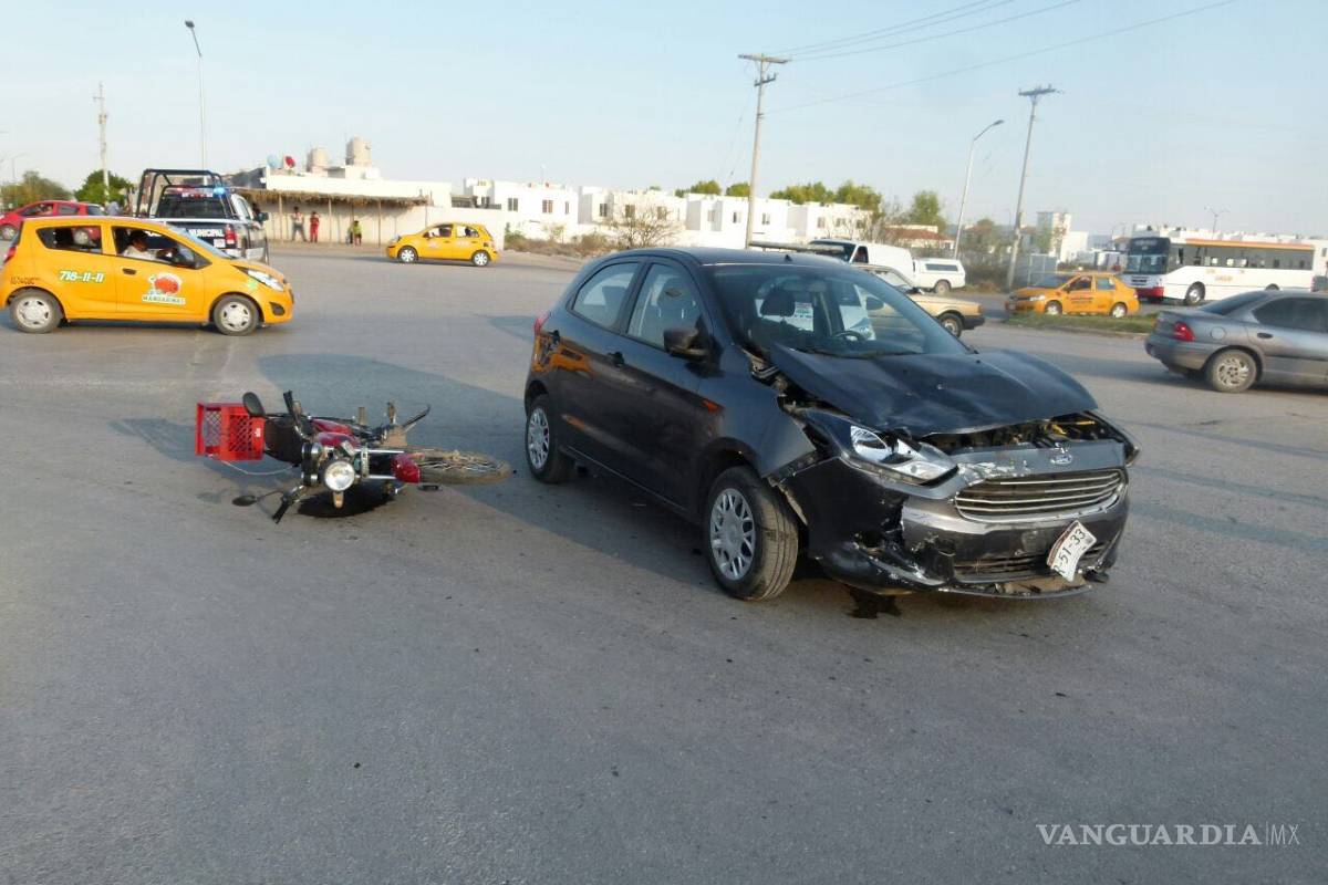 Automovilista provoca mortal choque con motocicleta en Torreón