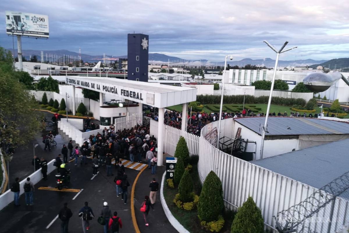Protestan policías federales en Iztapalapa en contra de la Guardia Nacional