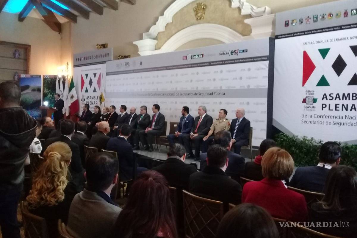 $!Inauguran en Coahuila 'Asamblea de Secretarios de Seguridad'; Renato Sales se despide