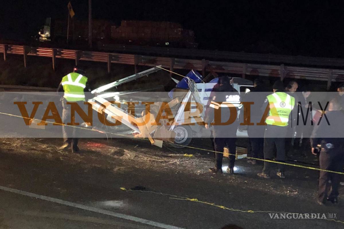 Accidente revela cadáver en carretera Saltillo-Monterrey
