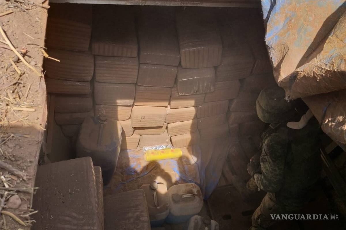 Hallan 400 kilos de ‘mota’ escondidos bajo la tierra