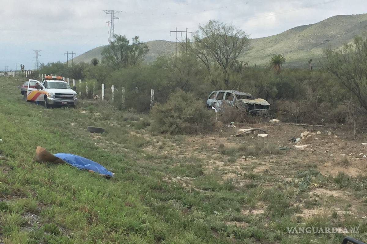 Pierde la vida tras volcar en la carretera Saltillo-Zacatecas