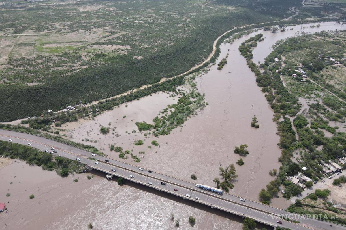 Inundación en Múzquiz dejó una víctima; hombre fue arrastrado por corriente de agua