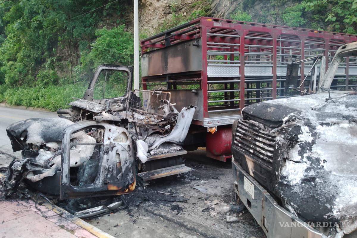 Cártel de Sinaloa habría quemado camiones en Chiapas