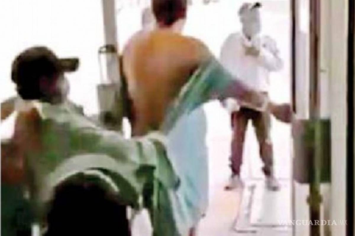 Paciente con COVID-19 intenta escapar de hospital en Durango (video)
