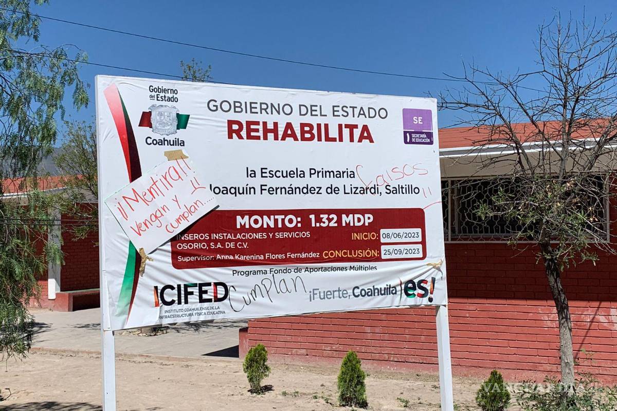 Con amenazas, padres de familia logran que la Sedu contrate intendente en escuela de Saltillo