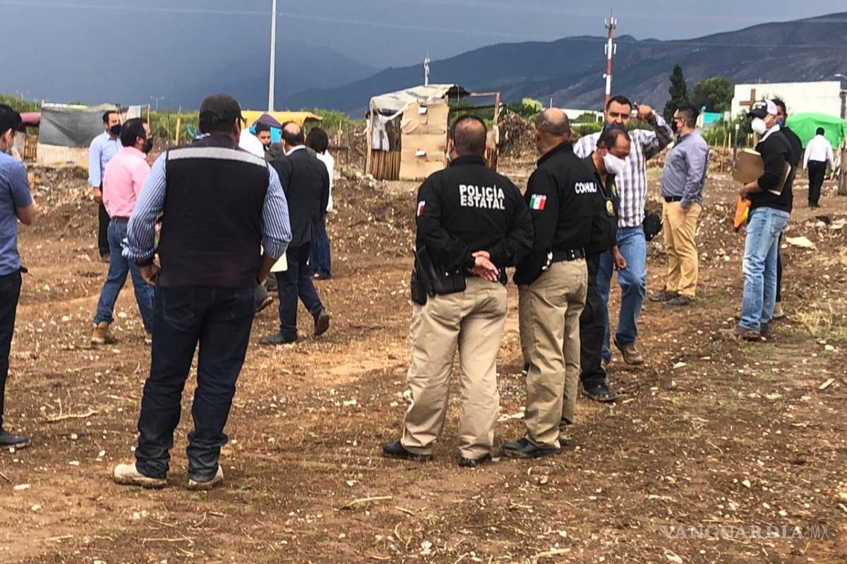 Desalojan a familias de predio al oriente de Saltillo