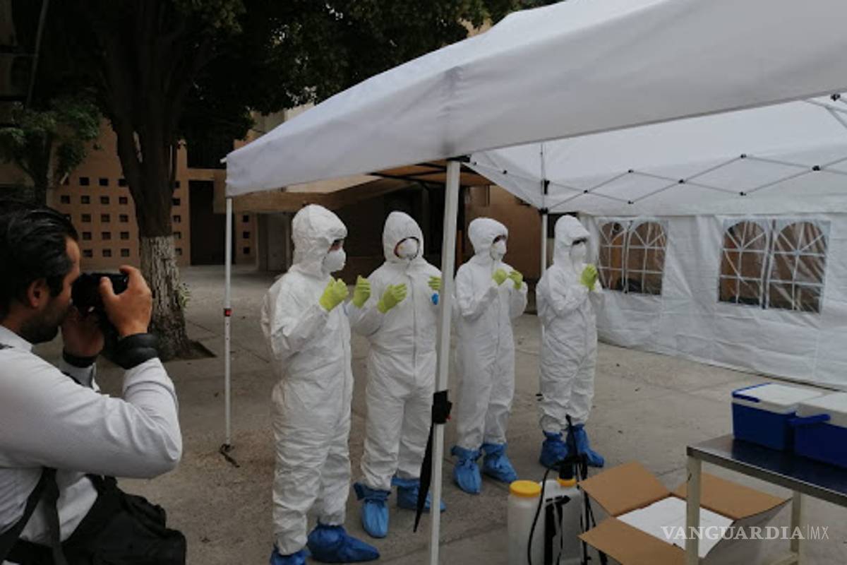 Instalan centro de acopio para pacientes COVID