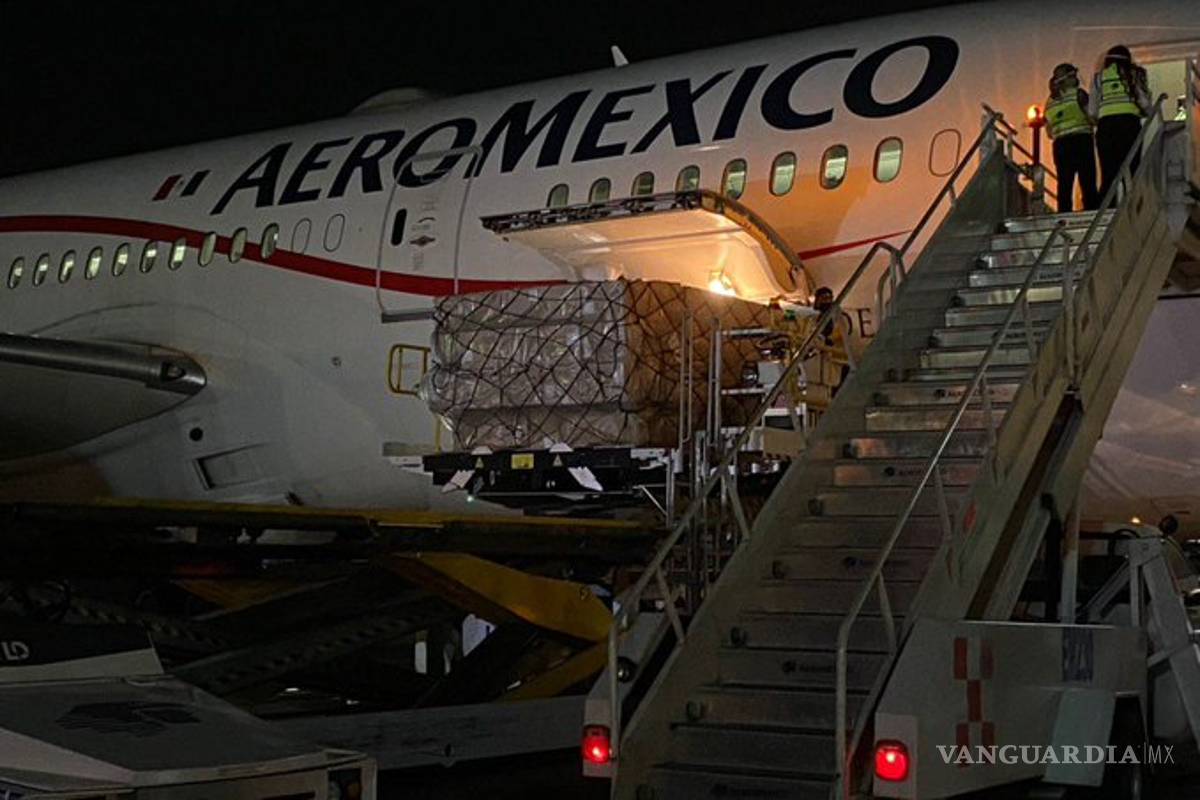 Llega a México noveno vuelo con insumos médicos desde China