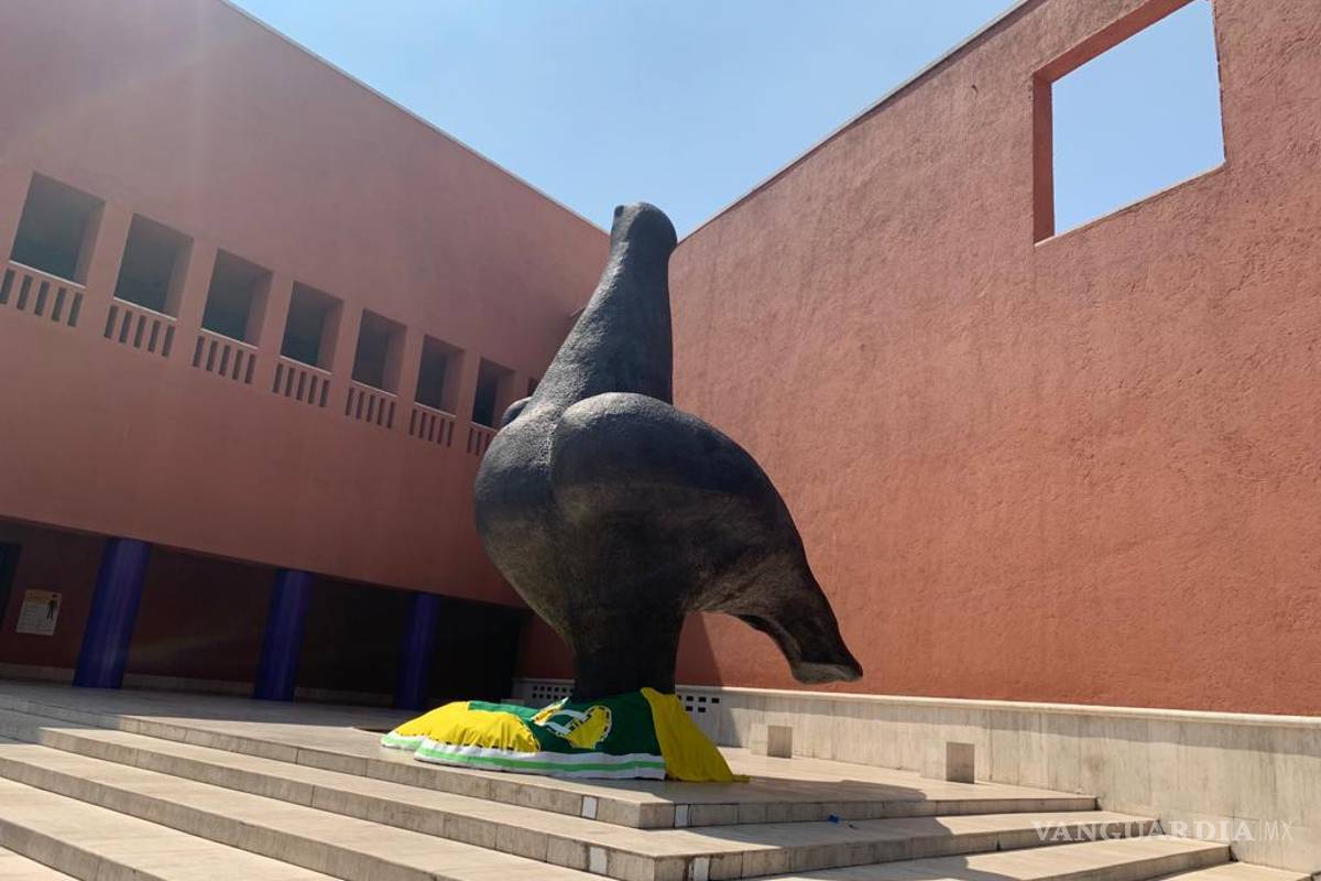 Paloma de MARCO ‘calza’ tenis para visibilizar a los peatones en Nuevo león