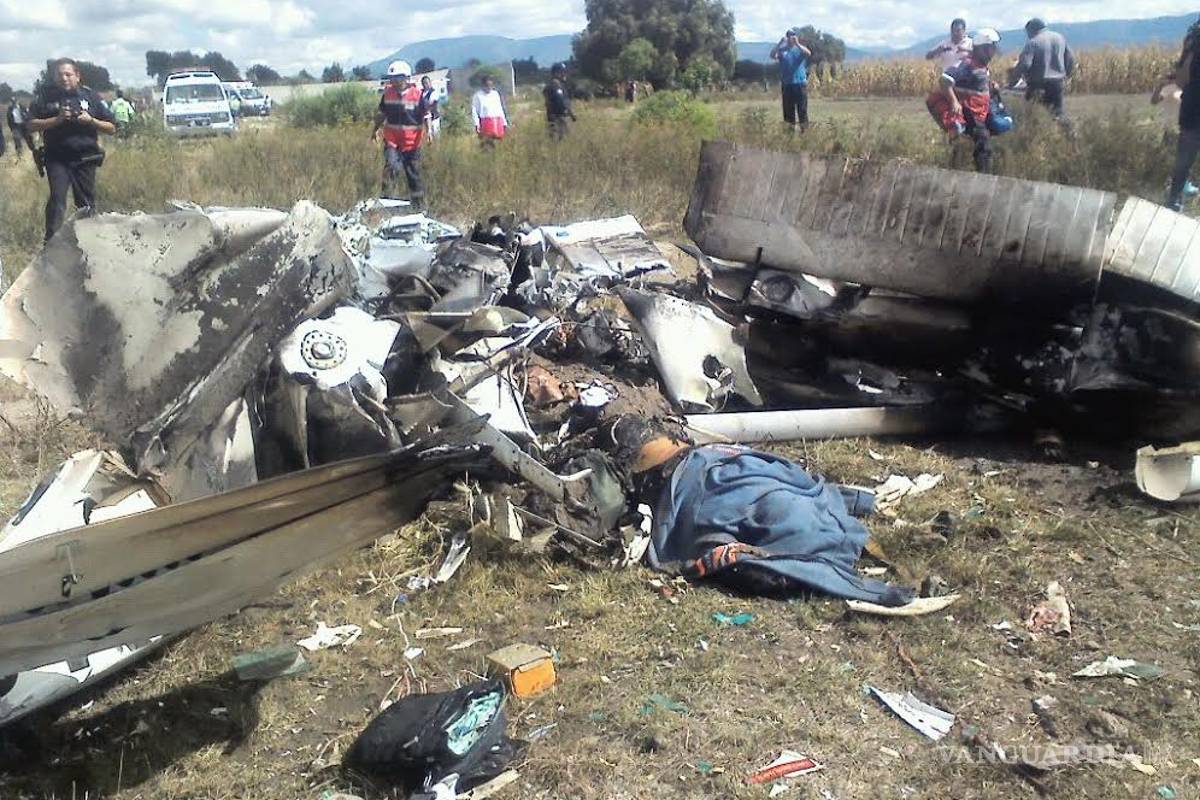 Cae avioneta en Acatzingo, Puebla; hay dos muertos