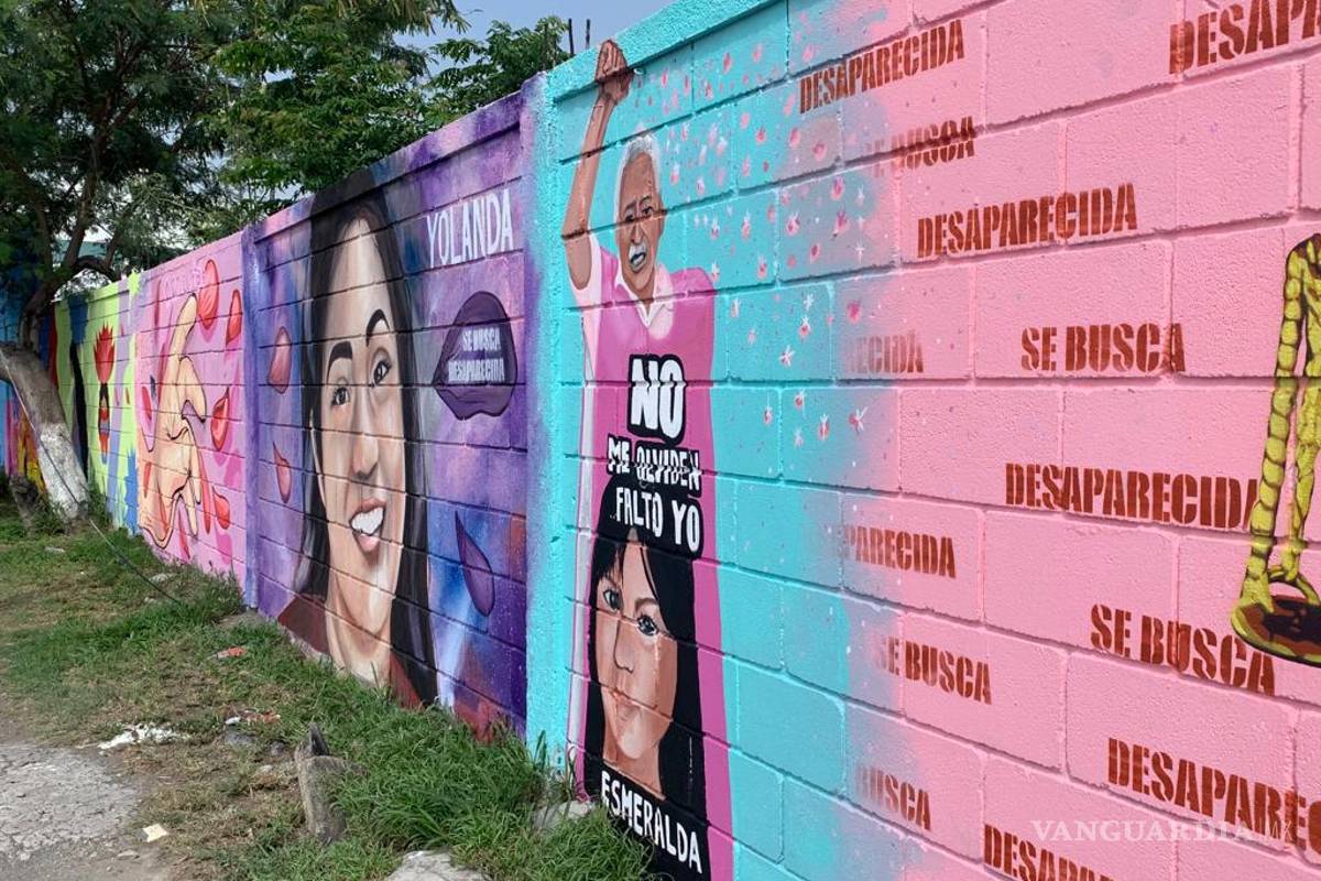 Casos de desapariciones en Nuevo León inspiran un mural