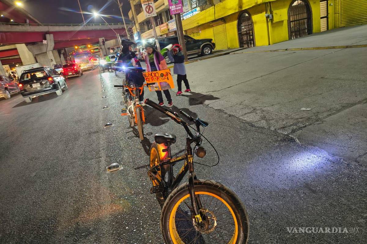 Saltillo: Ciclistas realizan protesta para que se respete el derecho de paso en LEA y Fundadores