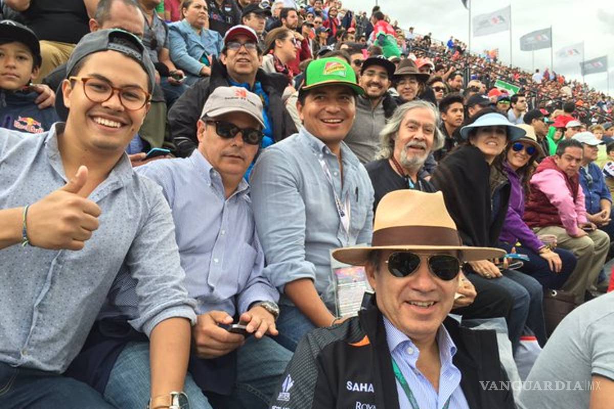 Felipe Calderón asiste a prácticas del Gran Premio de México