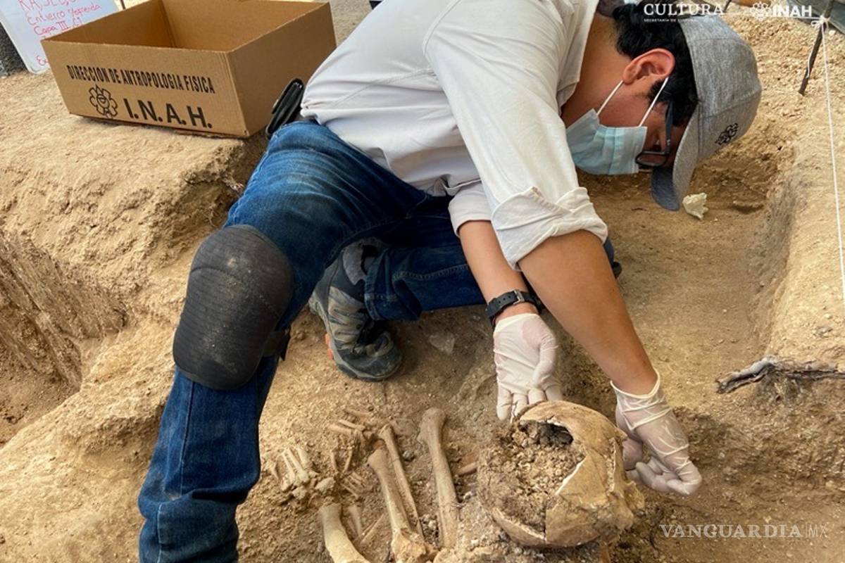 Descubren entierro humano prehispánico &quot;completo&quot; en Tamaulipas