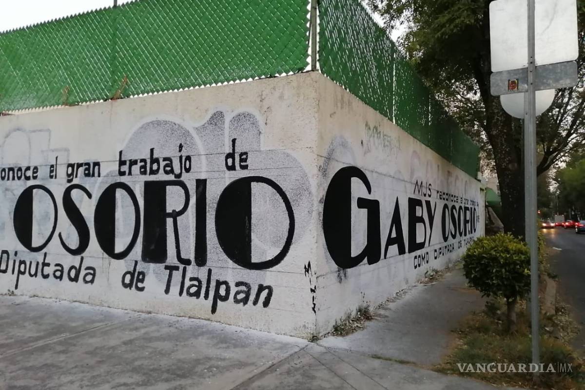 Usaron barda del Colegio Rébsamen para promocionar a diputada de Morena