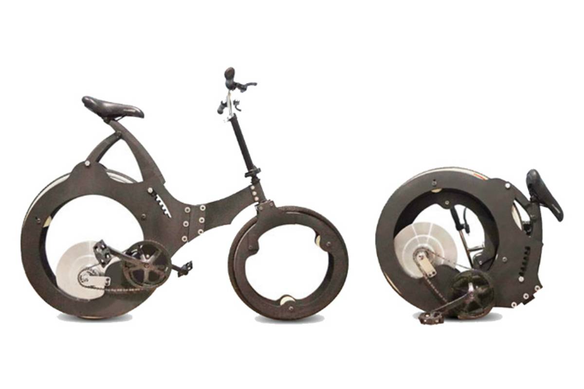 Estudiantes de la UNAM crean bicicleta plegable