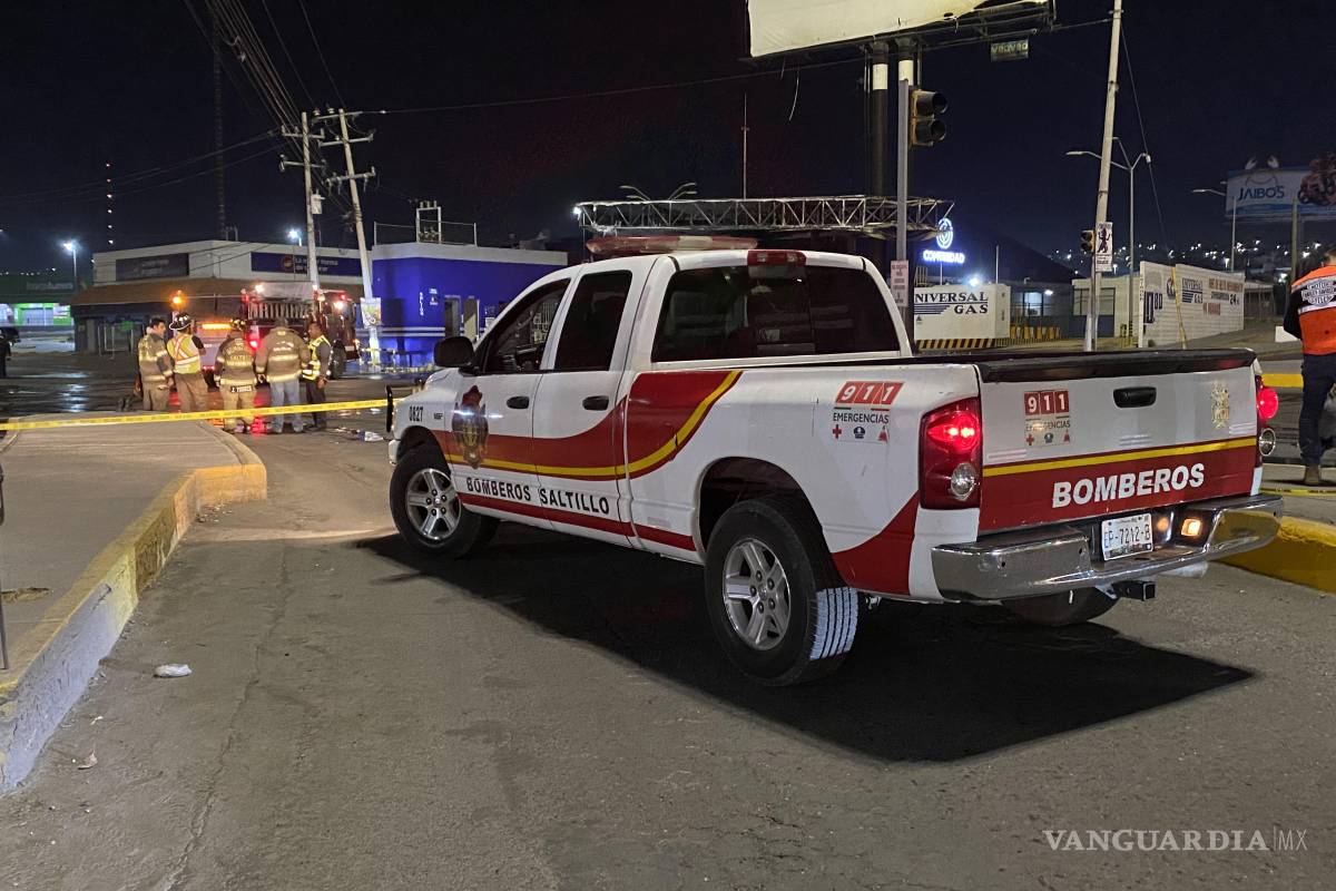 Se incendia gasera en Saltillo; tres resultan lesionados