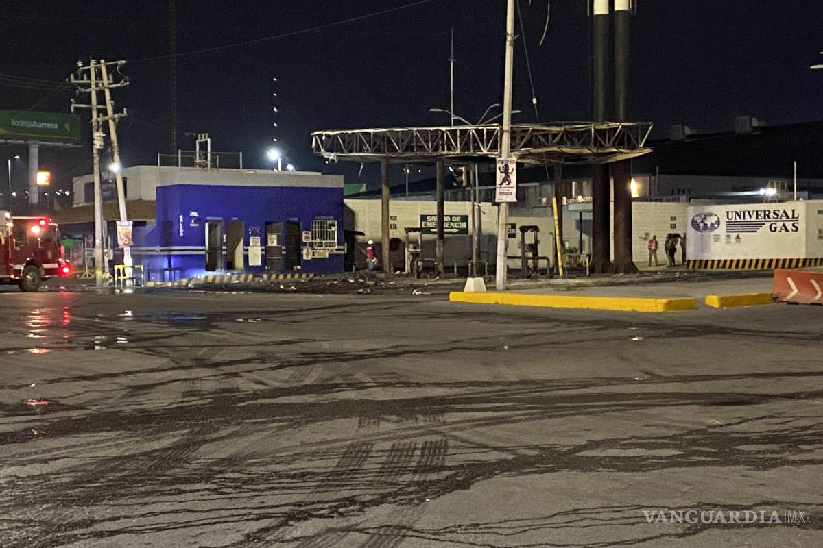 Se incendia gasera en Saltillo; tres resultan lesionados