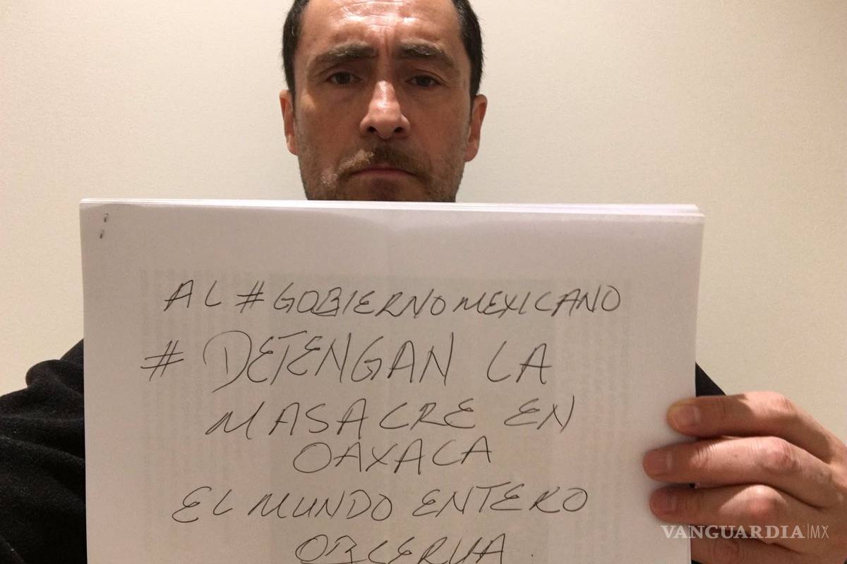 &quot;Detengan la masacre en Oaxaca&quot;, pide Demian Bichir