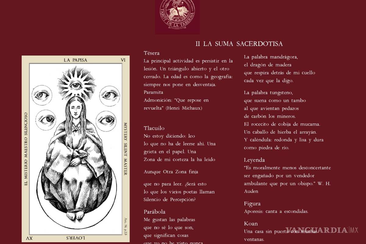 $!Tarot de la taberna: Un salto al vacío que se transfiguró en arte e intuición