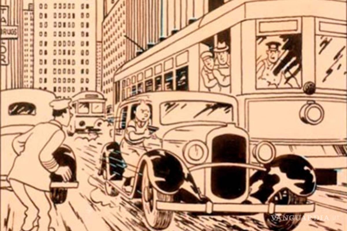 Subastan en París ilustración original de 'Tintín' de 1937