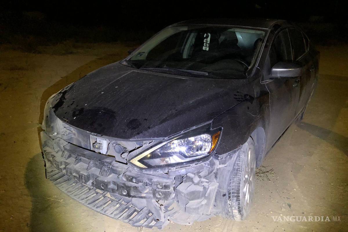 Veloz conductor pierde el control en una curva y sufre accidente al norte de Saltillo