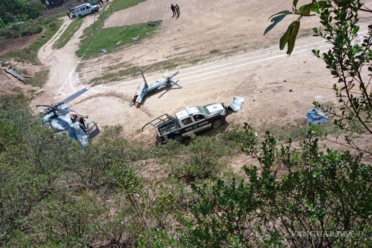 Se desploma helicóptero de la Semar en Veracruz; habría un muerto