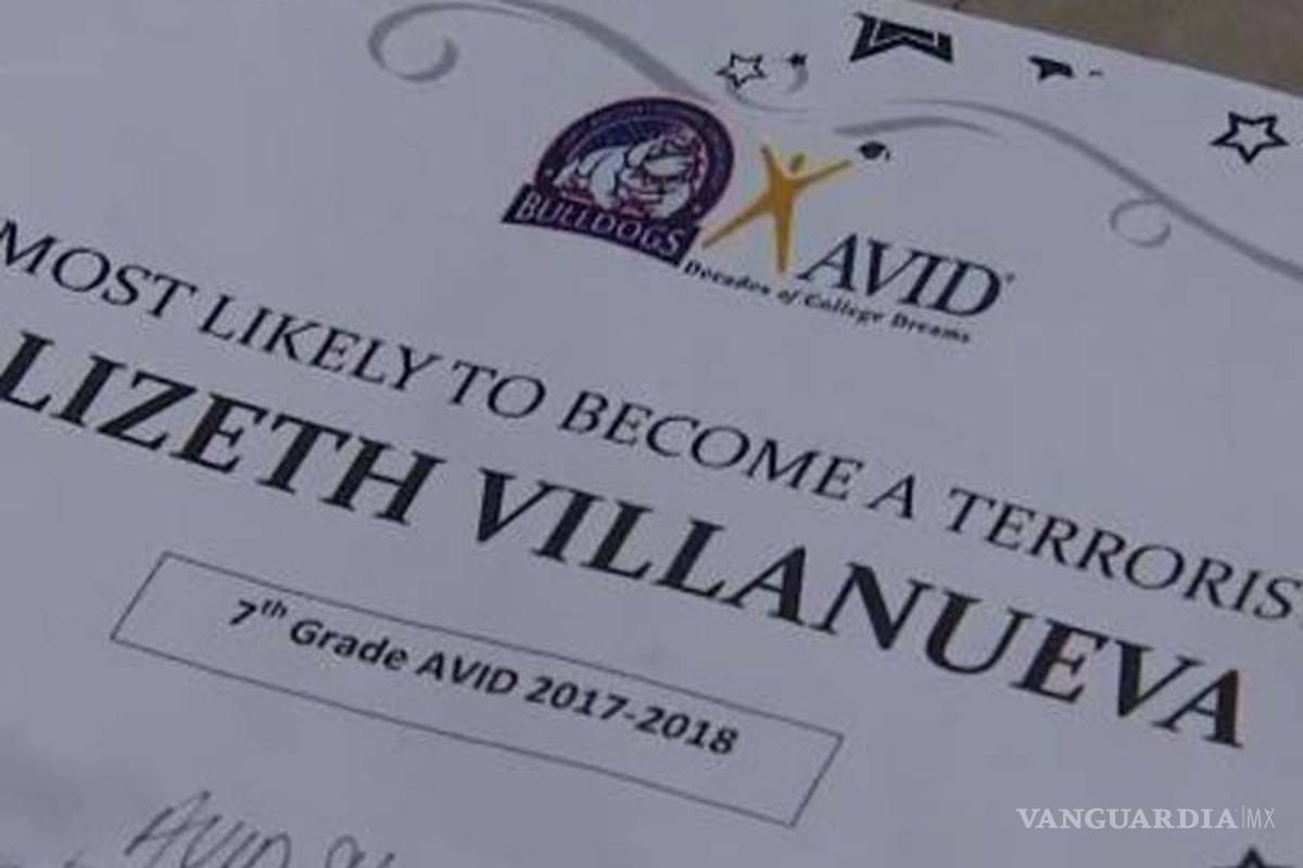 Estudiante recibe diploma a 'la más probable en convertirse en terrorista'