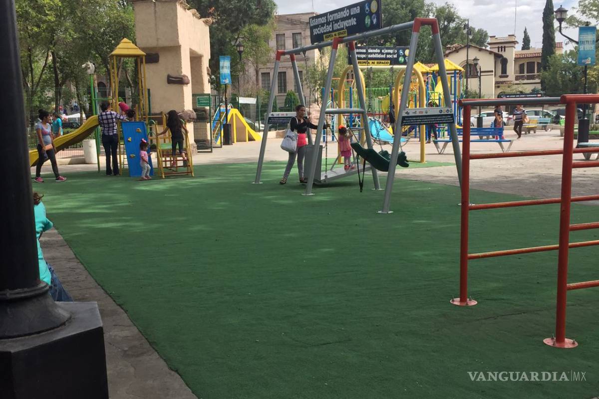 Hacen mal uso de juegos para niños discapacitados en Alameda de Saltillo