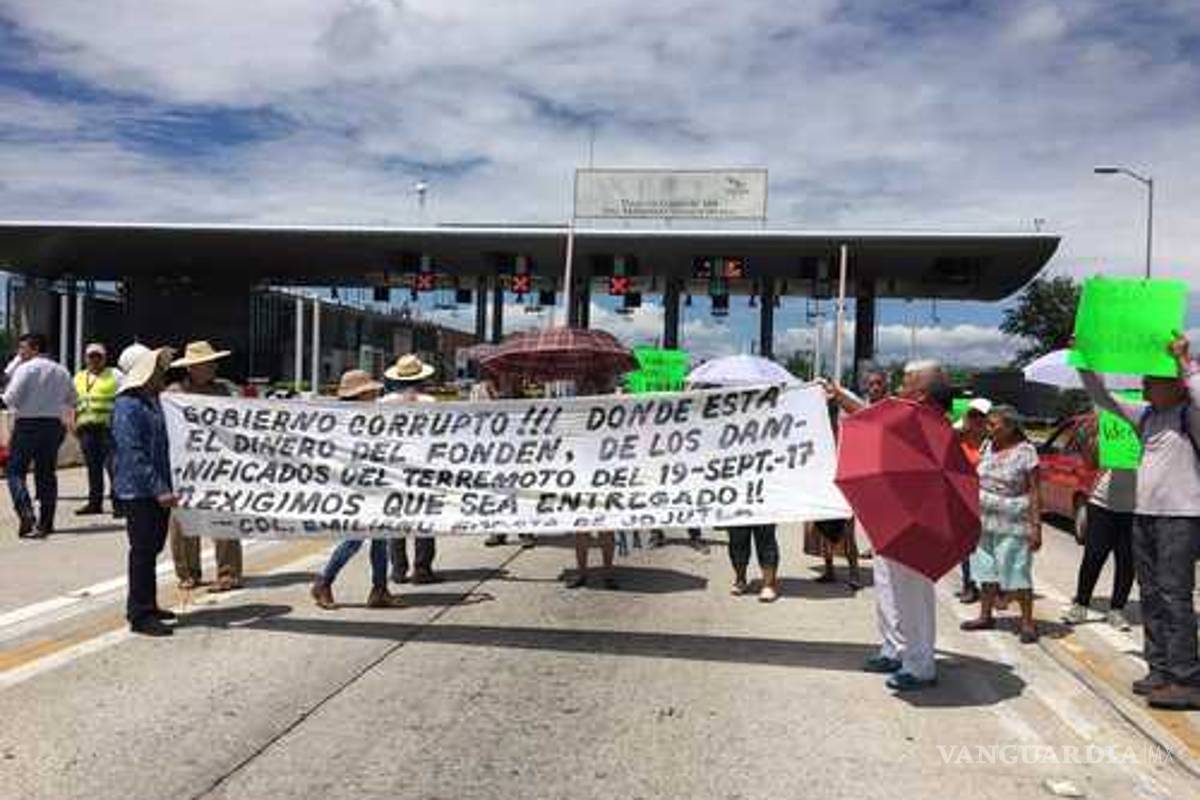 Damnificados de Morelos exigen reconstrucción de sus casas