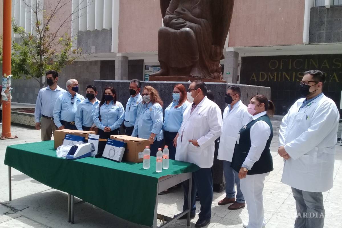 Dona Club Rotario Empresarial equipo de oxigenación al IMSS en Piedras Negras