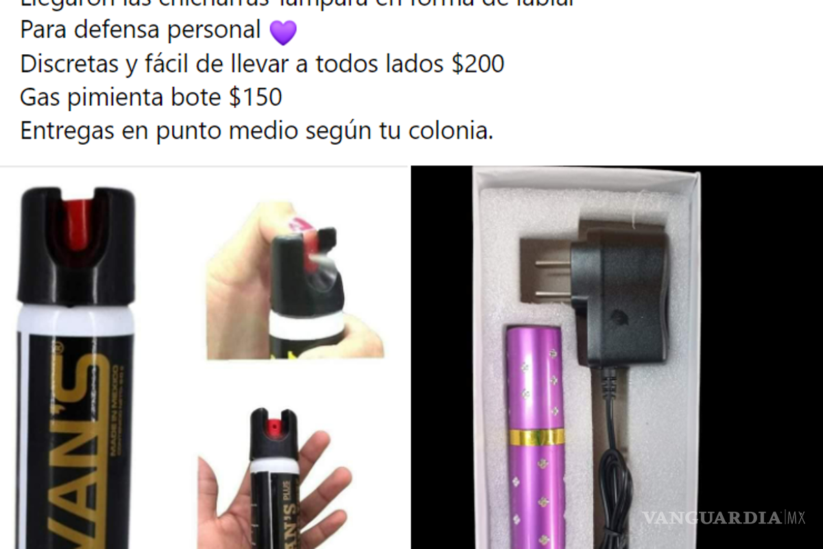Saltillo: ante inseguridad para mujeres, venden kits de defensa personal en redes