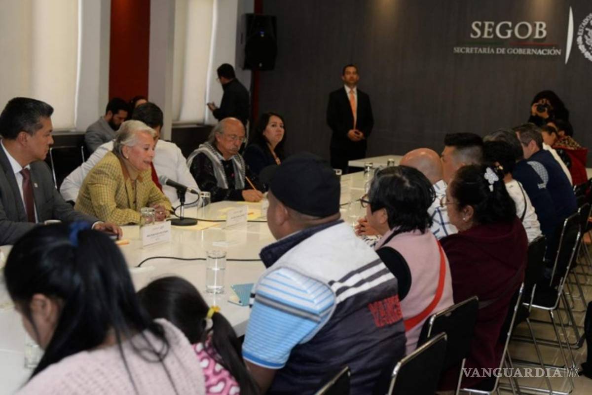 Padres de niños con cáncer se reúnen con Olga Sánchez Cordero en la CDMX