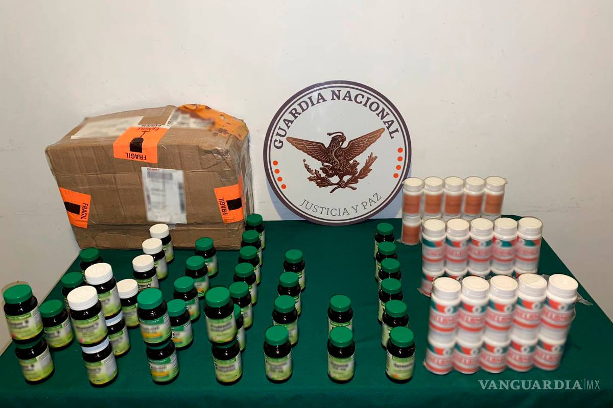 Guardia Nacional asegura cerca de 3 mil tabletas y medicamento sin registro