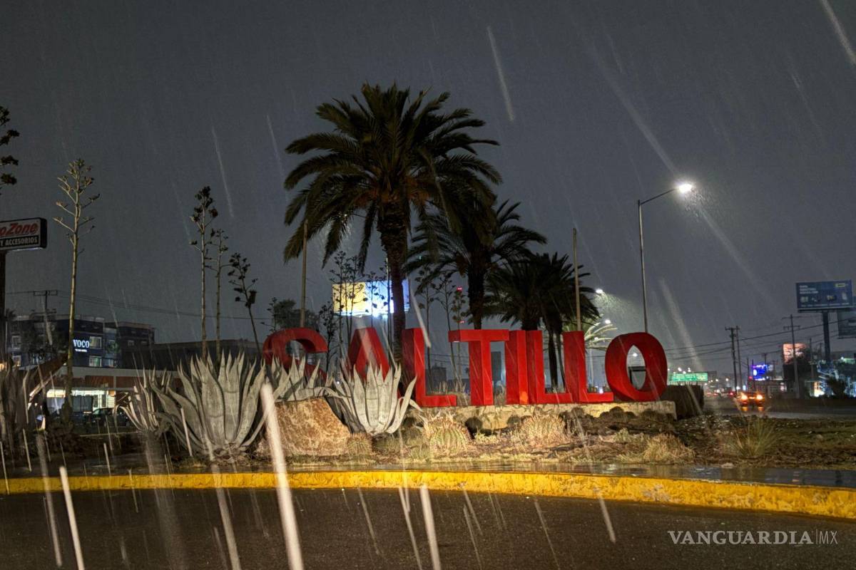 Aguanieve sorprende a Saltillo por Frente Frío 22 y bajas temperaturas