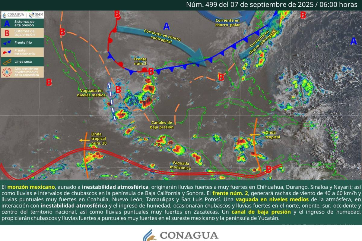 $!Frente frío número 2 traerá a Coahuila lluvias, granizo y rachas de viento de hasta 60 km/h