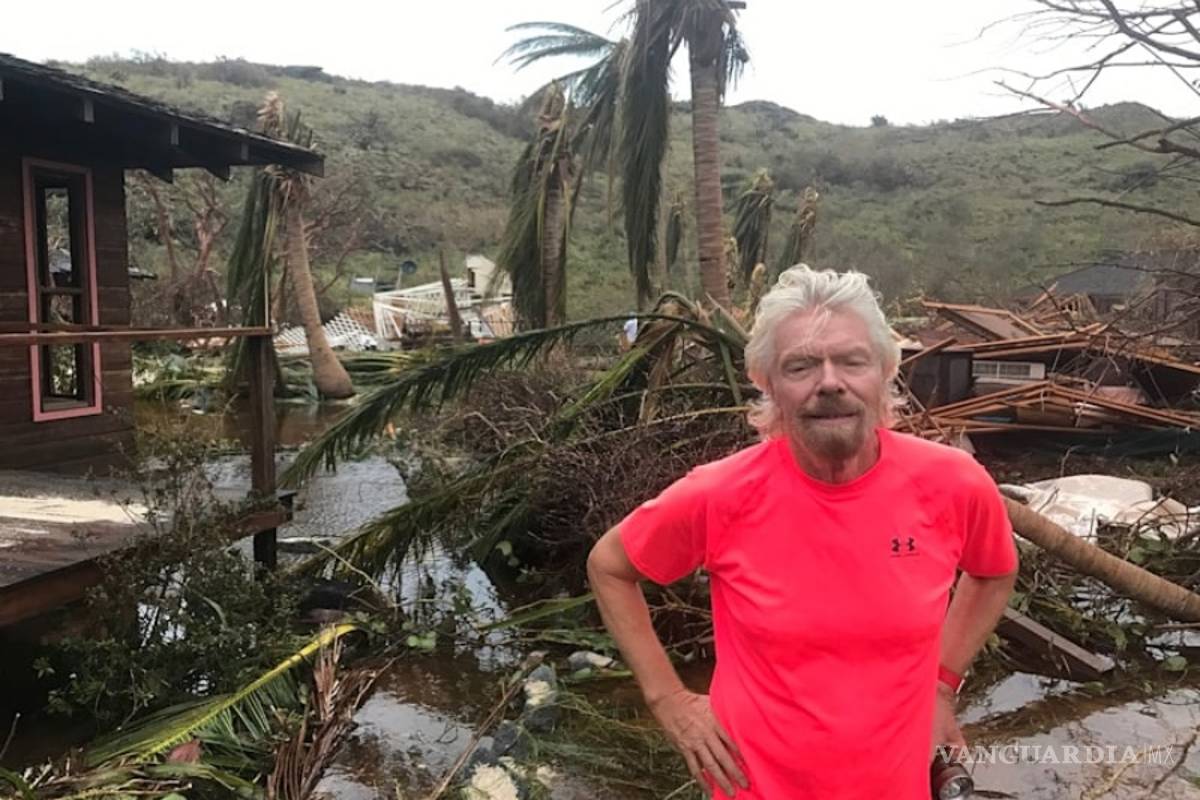 "Irma"&nbsp;destroza la isla privada de empresario Richard Branson