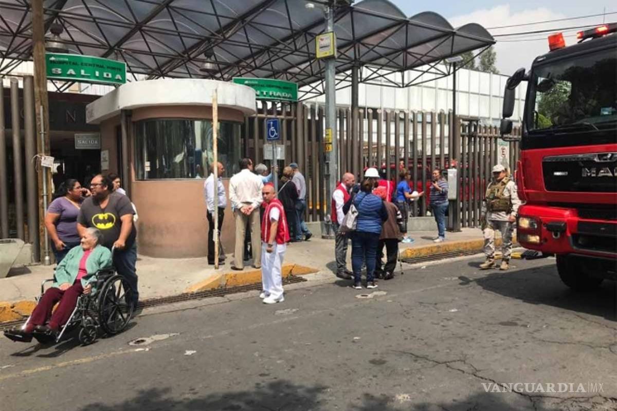 Supuesta fuga de gas provoca evacuación de hospital de Pemex