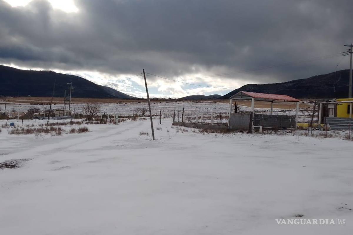 Amanece nevada la zona serrana de Nuevo León