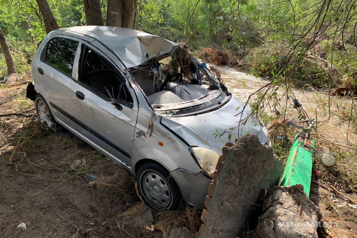 $!Tras fuertes lluvias se registraron desbordes de arroyos en la Región Carbonífera de Coahuila, donde el municipio de Múzquiz quedó prácticamente bajo el agua