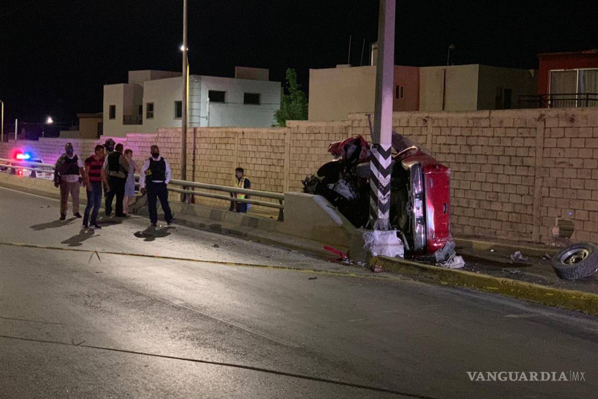 Fallece hombre en accidente automovilístico al sur de Saltillo