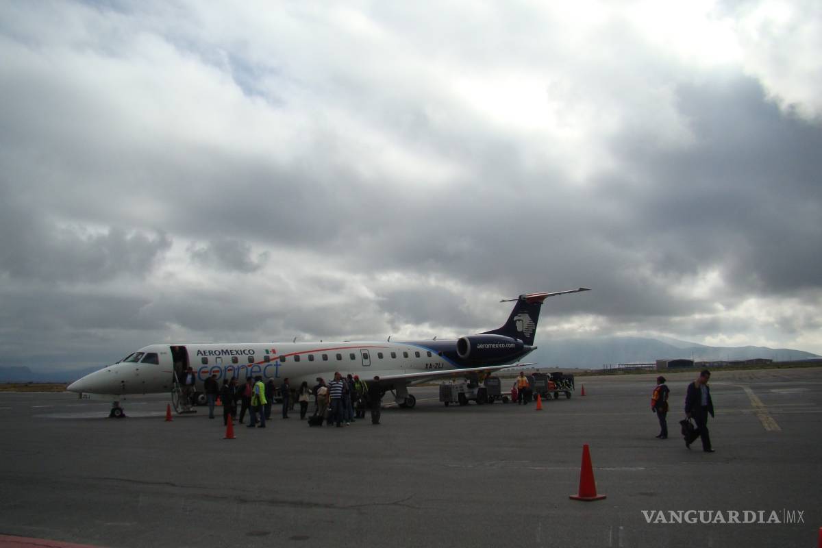 Cancela Aeromexico vuelo matutino en Saltillo, por mal clima en México